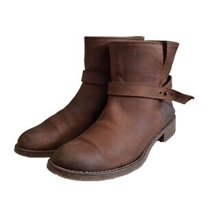 Madewell Chestnut Strap Ankle Booties